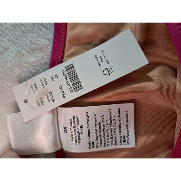 J. Crew Heritage 1989 High Leg Bikini Bottom Radiant Fuchsia BP209 Size 2X NWT - Picture 6 of 7